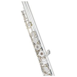 YAMAHA YFL-472H FLAUTO TRAVERSO TONO C CON PIEDE B CHIAVE AD ANELLO PLACCATO IN ARGENTO + CUSTODIA E ACCESSORI