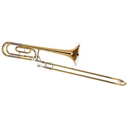 YAMAHA YSL-640 TROMBONE TENORE IN Bb / F LACCATO ORO IN OTTONE + CUSTODIA  E BOCCAGLIO