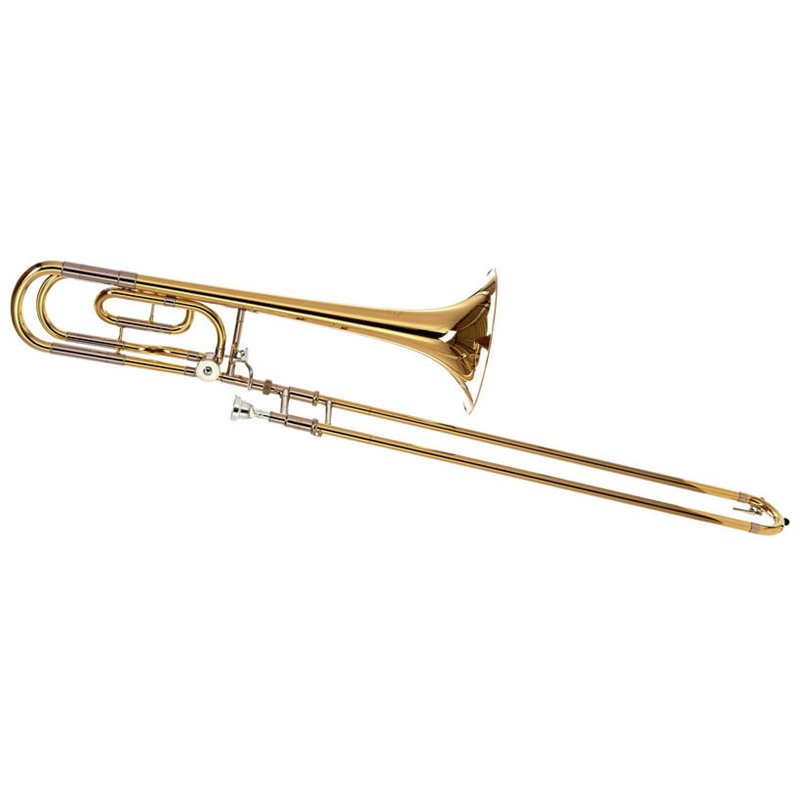 YAMAHA YSL-640 TROMBONE TENORE IN Bb / F LACCATO ORO IN OTTONE + CUSTODIA  E BOCCAGLIO