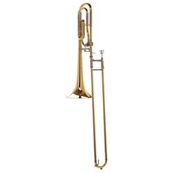 YAMAHA YSL-640 TROMBONE TENORE IN Bb / F LACCATO ORO IN OTTONE + CUSTODIA  E BOCCAGLIO