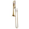 YAMAHA YSL-640 TROMBONE TENORE IN Bb / F LACCATO ORO IN OTTONE + CUSTODIA  E BOCCAGLIO