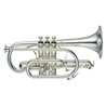 YAMAHA YCR-8335 GS 02 CORNETTA IN SIB PLACCATO ARGENTO IN OTTONE DORATO + CUSTODIA E BOCCAGLIO