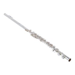 YAMAHA YFL-412 FLAUTO TRAVERSO CON PIEDE A C PLACCATO IN ARGENTO + CUSTODIA E ACCESSORI