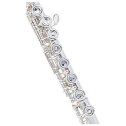 YAMAHA YFL-412 FLAUTO TRAVERSO CON PIEDE A C PLACCATO IN ARGENTO + CUSTODIA E ACCESSORI