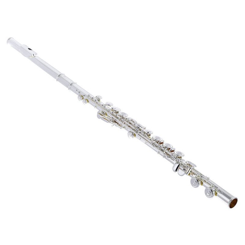 YAMAHA YFL-472 FLAUTO TRAVERSO CHIAVE AD ANELLO PLACCATO IN ARGENTO + CUSTODIA E ACCESSORI