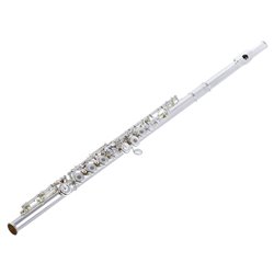 YAMAHA YFL-472 FLAUTO TRAVERSO CHIAVE AD ANELLO PLACCATO IN ARGENTO + CUSTODIA E ACCESSORI