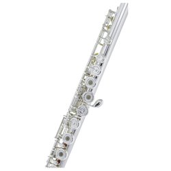 YAMAHA YFL-472 FLAUTO TRAVERSO CHIAVE AD ANELLO PLACCATO IN ARGENTO + CUSTODIA E ACCESSORI