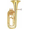 YAMAHA YBH-301 CORNO BARITONO IN B LACCATO TRASPARENTE IN OTTONE DORATO + CUSTODIA E BOCCHINO 45C2