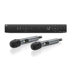 SENNHEISER XSW 1 825 E DUAL VOCAL SET MICROFONI + RICEVITORE SISTEMA WIRELESS BANDA E