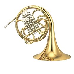 YAMAHA YHR314 II F CORNO FRANCESE LACCATO ORO IN OTTONE + BOCCAGLIO E CUSTODIA