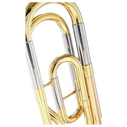 YAMAHA YSL-448 GE II TROMBONE TENERO IN Bb / F LACCATO TRASPARENTE IN OTTONE DORATO + CUSTODIA E BOCCHINO
