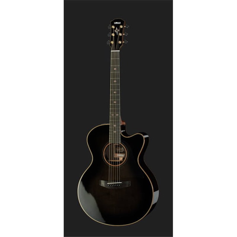 YAMAHA CPX1200II TBL TRANSLUCENT BLACK CHITARRA ELETTROACUSTICA CUTAWAY COLORE NERO LUCIDO 