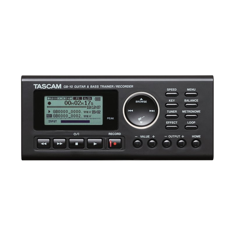 TASCAM GB 10 REGISTRATORE DTRAINER PER CHITARRA E BASSO