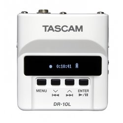 TASCAM DR 10LW REGISTRATORE AUDIO DIGITALE CON MICROFONO LAVALIER BIANCO