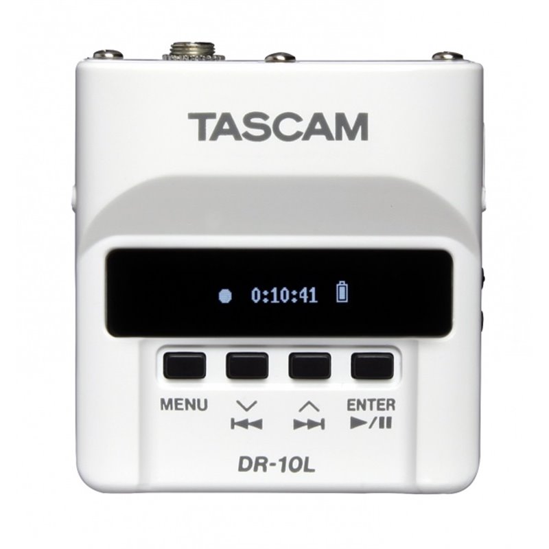 TASCAM DR 10LW REGISTRATORE AUDIO DIGITALE CON MICROFONO LAVALIER BIANCO