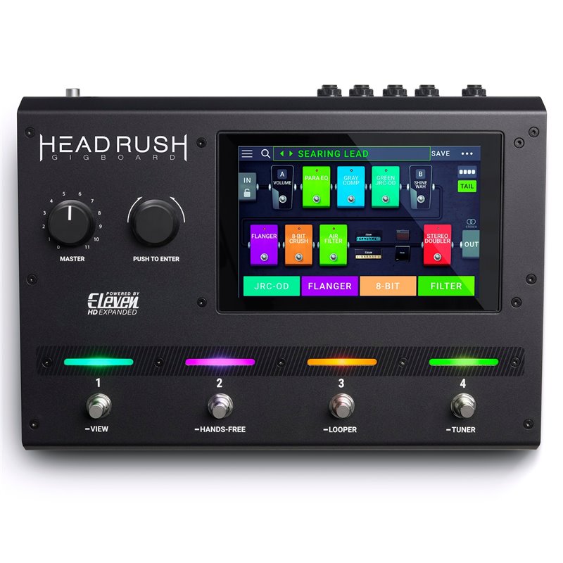 HEADRUSH GIGBOARD PEDALIERA MULTIEFFETTO PER CHITARRA CON MODELLI DI AMPLIFICATORI CABINET MICROFONI ED EFFETTI + INTERFACCIA AU