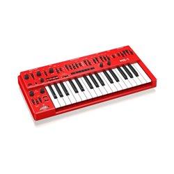 BEHRINGER MS-1 MKII RED SINTETIZZATORE ANALOGICO 32 TASTI SEMI-PESATI ARPEGGIATORE E SEQUENCER INCORPORATI