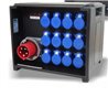 POWERBOX CUBO PORTATILE SPIE RETE INGRESSO SPINA 63A MASCHIO 5P USCITE 12 PRESE CEE 16A 2P+T
