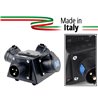 POWER-BOX NERO SPLITTER PALCO/TRUSS CIABATTA ALIMENTAZIONE MADE IN ITALY SPIA RETE INGRESSO SPINA 16A 3P USCITE 3 PRESE 16A 3P