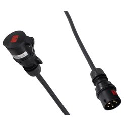 PROLUNGA ALIMENTAZIONE CEE 32A 3PH+N+E IP44 5POLI 415V 30 METRI SPINA PCE 025-6XS CAVO NEOPRENE/H07RN-F 5X6MM2 PRESA FEMMINA PCE