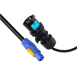 CAVO ALIMENTAZIONE RETE 10 MT NEUTRIK POWERCON 20A NAC3FCA A PCE-013-6X 16A-3P POWER-LINK-CORD ISOLAMENTO NEOPRENE H07RN-F 3X2.5