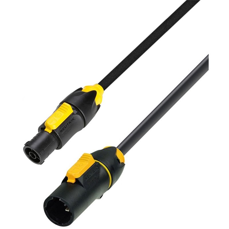 CAVO ALIMENTAZIONE RETE 3 MT NEUTRIK POWERCON TRUE-1 20A DA NAC3FX-W A NAC3MX-W POWER-LINK-CORD ISOLAMENTO NEOPRENE H07RN-F 3X2.