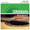 D'ADDARIO EZ890 CORDIERA PER CHITARRA ACUSTICA 80/15 BRONZE WOUND SUPER LIGHT - 009/045
