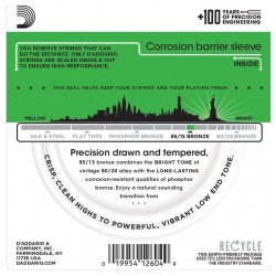 D'ADDARIO EZ890 CORDIERA PER CHITARRA ACUSTICA 80/15 BRONZE WOUND SUPER LIGHT - 009/045