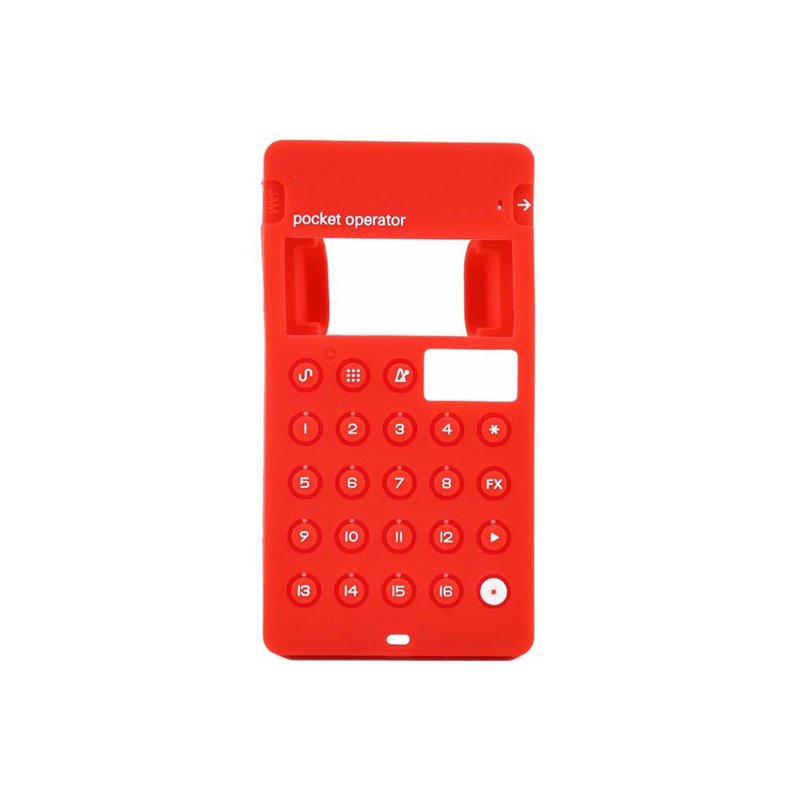 TEENAGE ENGINEERING CASE PO CA-X RED CUSTODIA IN SILICONE PER POCKET OPERATOR COLORE ROSSO