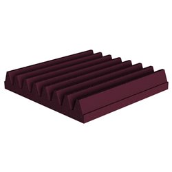 UNIVERSAL ACOUSTICS MERCURY WEDGE 300-50MM BURGUNDY ANNELLO PER ISOLAMENTO ACUSTICO 20 PEZZI