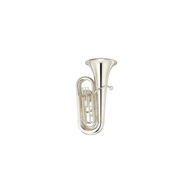 YAMAHA YBB105S TUBA IN SIB 3 PISTONI FORMATO 3/4 FINITURA ARGENTATA