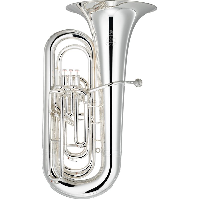 YAMAHA YBB-632S NEO BASSO TUBA IN SIb ARGENTATO 4 PISTONI CAMPANA 500MM SILVER PLATED