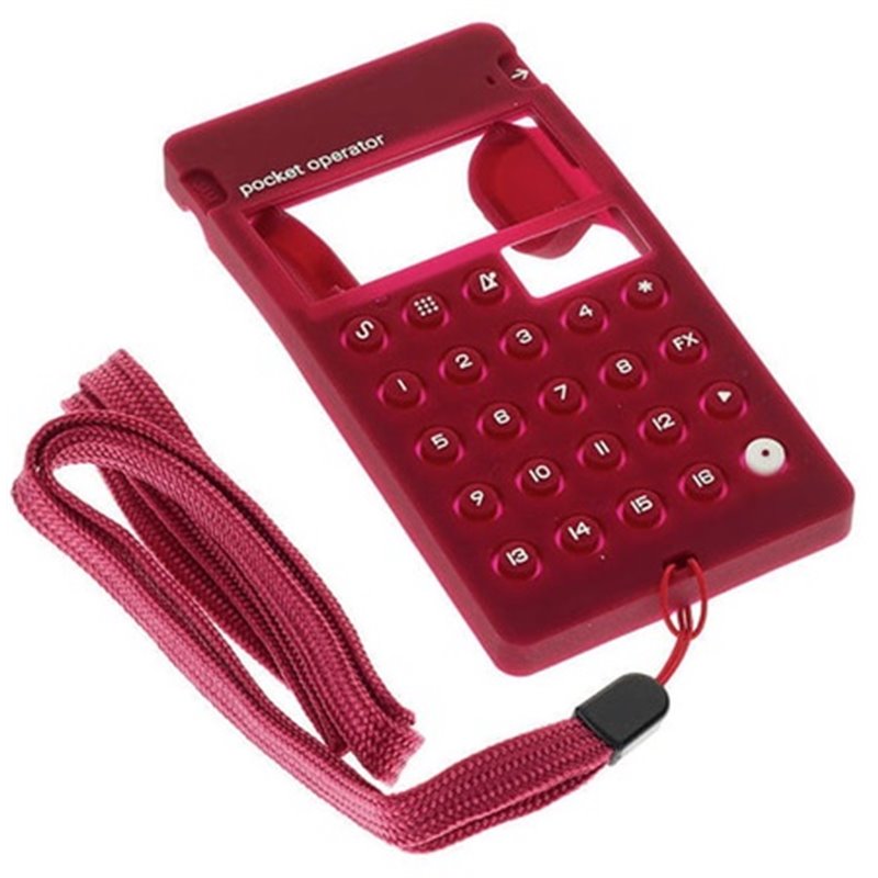 TEENAGE ENGINEERING CASE PO CA-X BURGUNDY CUSTODIA IN SILICONE PER POCKET OPERATOR ROSSO BORGOGNA