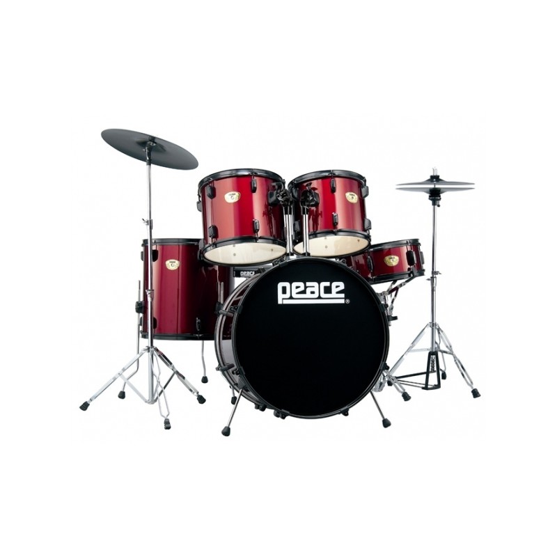 PEACE DEMON DP101 BATTERIA ACUSTICA WINE RED