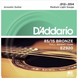 D'ADDARIO EZ920 CORDE CHITARRA ACUSTICA 12-54