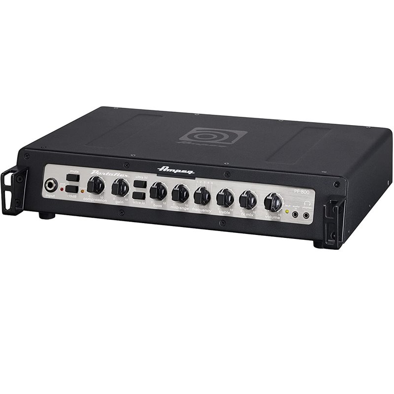 AMPEG PF800 PORTAFLEX TESTATA PER BASSO 800W CLASSE D COMPRESSORE XRL OUT FOOTSWITCH