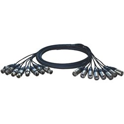 ALVA X8X8PRO5 MULTICORE 8 XLR M - 8 XLR F 5MT CAVO BREAKOUT 8 XLR M - 8 XLR F 5 METRI