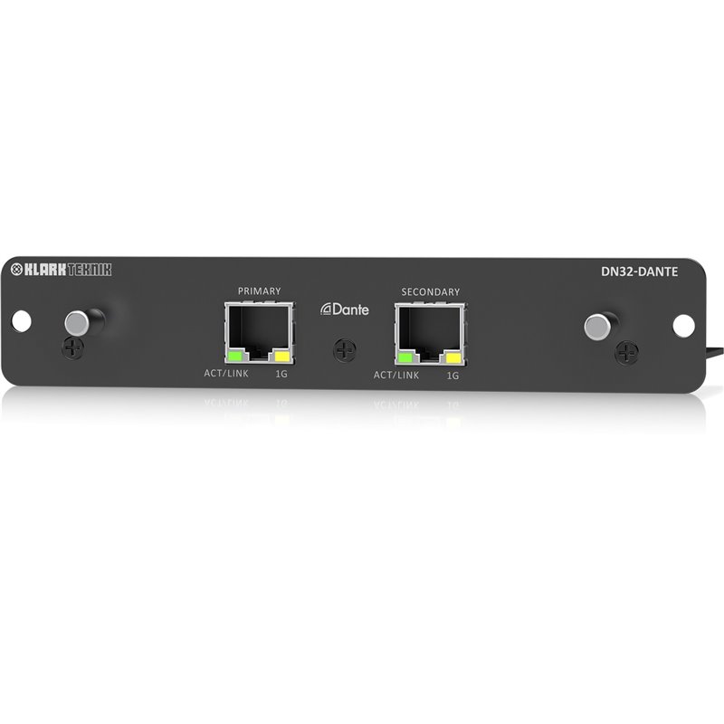 KLARK TEKNIK DN32-DANTE SCHEDA ESPANSIONE AUDINATE 32CH MIDAS M32 BEHRINGER X32