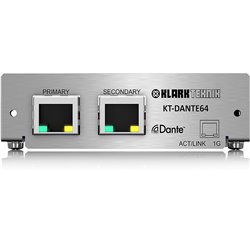 KLARK TEKNIK KT-DANTE64 SCHEDA AUDIO DANTE 32/64 CANALI 96/48 KHZ