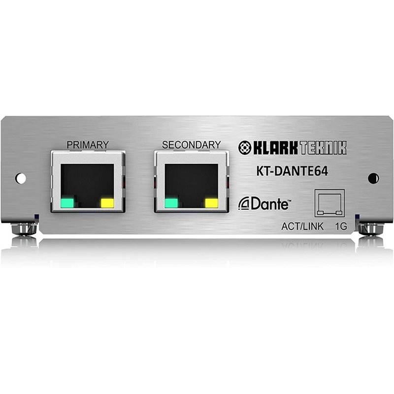 KLARK TEKNIK KT-DANTE64 SCHEDA AUDIO DANTE 32/64 CANALI 96/48 KHZ