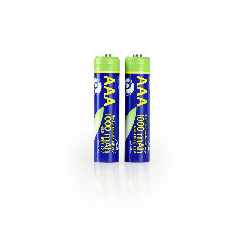 ENERGENIE NI-MH RECHARGEABLE AAA BATTERIES, 1000MAH, 2PCS BLISTER PACK