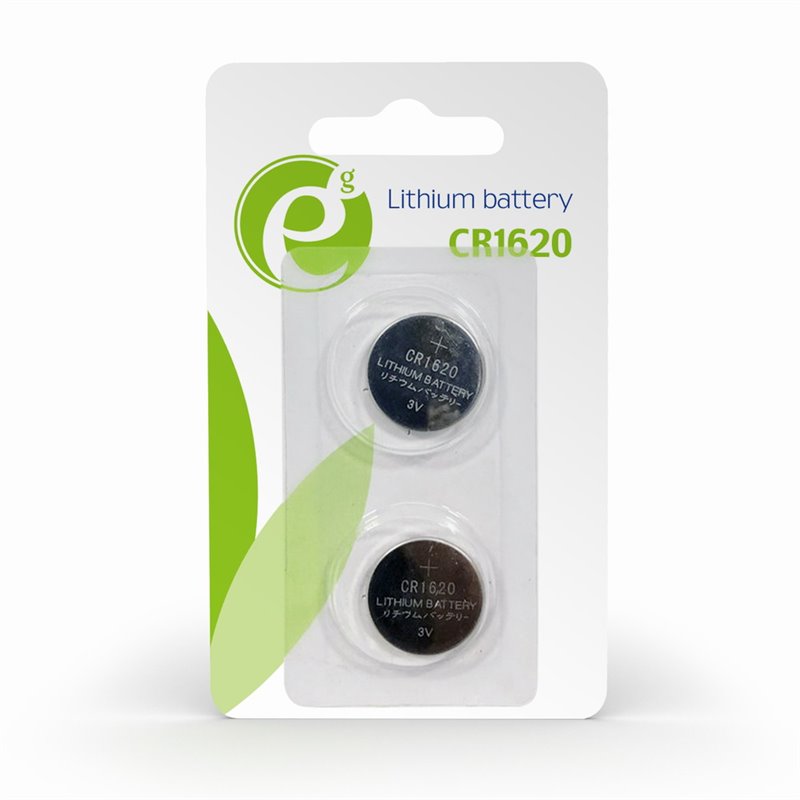 ENERGENIE BUTTON CELL CR1620, 2-PACK