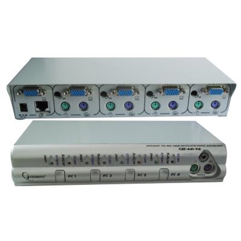 GEMBIRD CAS-441-PM   SWITCH AUTOMATIC CPU E AUDIO CON PCS POWER MANAGEMENT, 4 PCS