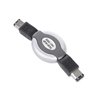 GEMBIRD COMPACT RETRACTABLE FIREWIRE (IEEE1394 STANDARD) CABLE, 6PM TO 6PM GOLD PLATED CONNECTORS, RETAIL BLISTER PACKAGE