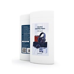 GEMBIRD ALCOHOL CLEANING WIPES (50 PCS), MICRO-FIBER