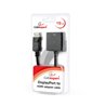 CABLEXPERT DISPLAYPORT TO HDMI ADAPTER CABLE, BLACK, BLISTER
