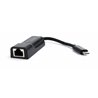 CABLEXPERT ADATTATORE LAN A RETE GIGABIT ETHERNET, MASCHIO USB-C, NERO