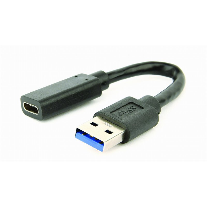 CABLEXPERT CAVO ADATTATORE USB 3.1 DA AM A TIPO C FEMMINA, 10 CM, NERO