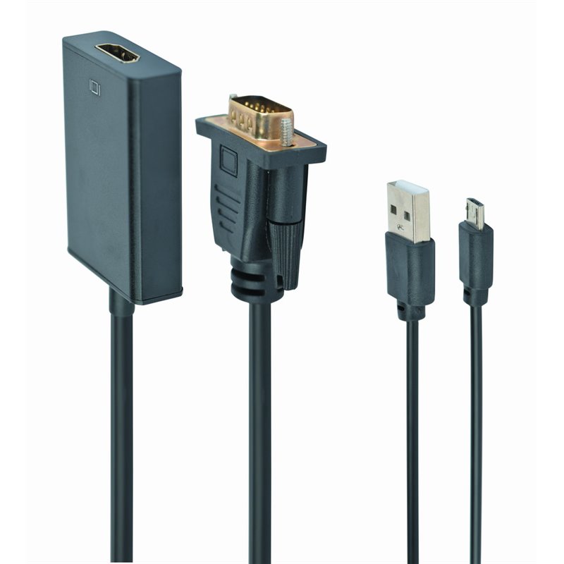 CABLEXPERT ADATTATORE DA HDMI A VGA, PORTA SINGOLA