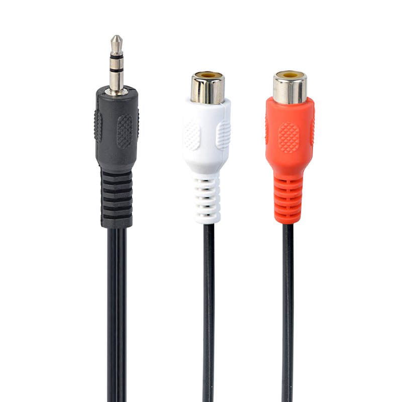 CABLEXPERT CAVO AUDIO STEREO 3.5 MM PLUG A 2 PRESE RCA, 0,2 M